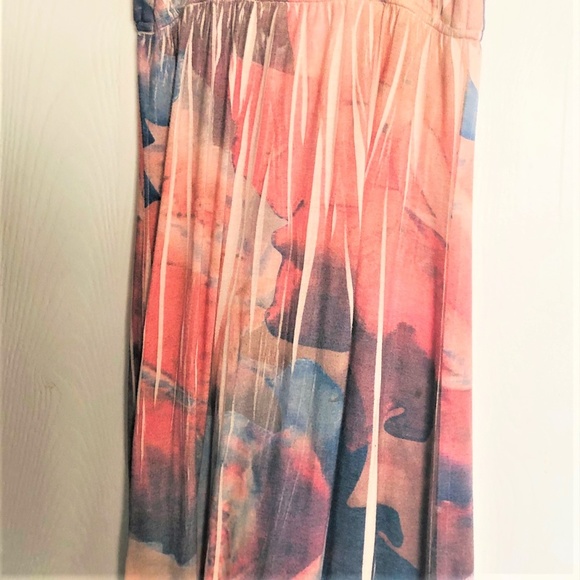 LSTER Multi Colored Spaghetti Strap Maxi Dress - Picture 7 of 8